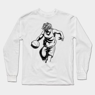 Ryota Kise in Action Line Art Long Sleeve T-Shirt